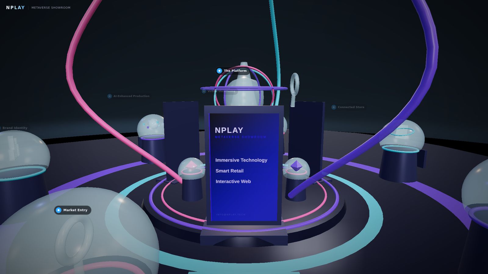 Nplay immersive 3D showroom